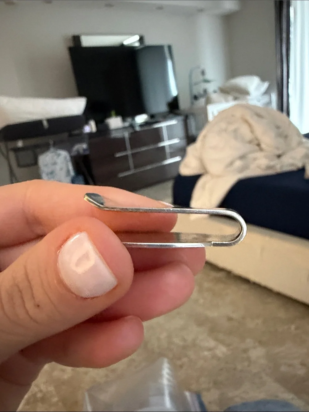 Tiffany & Co. Sterling Silver Oval 'Please Return To' Money Clip - Silver